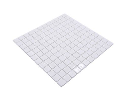 Fyrkantig vit mosaikplatta