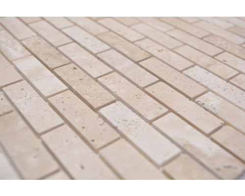 Rektangulära mosaikplattor av natursten