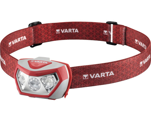 Varta pannlampa med justerbart huvudband