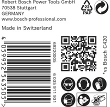 Information om Robert Bosch Power Tools, streckkod, QR-kod och säkerhetsinstruktioner