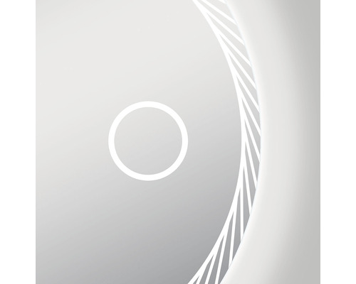 Rund spegel med belysning