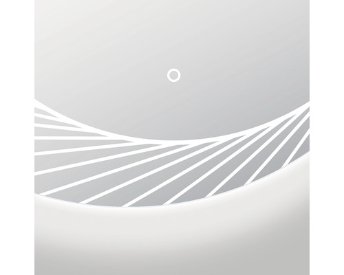 Detalj av en spegel med ljuselement