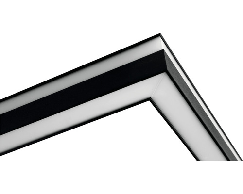 Närbild av en fotoram med randigt mönster