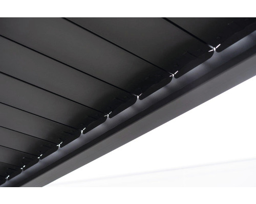 Detaljvy av en lamellpergola