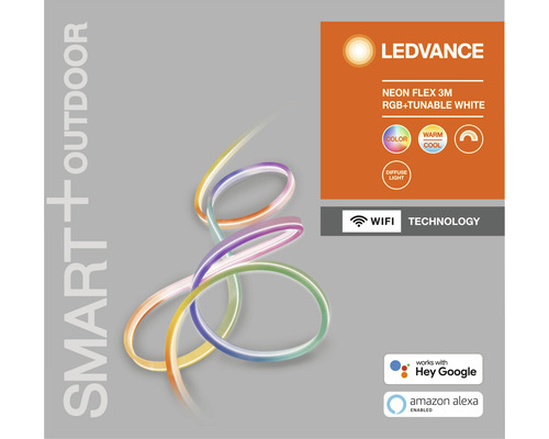 LEDVANCE Neon Flex 3 meter RGB och justerbart vitt ljus för utomhusbruk