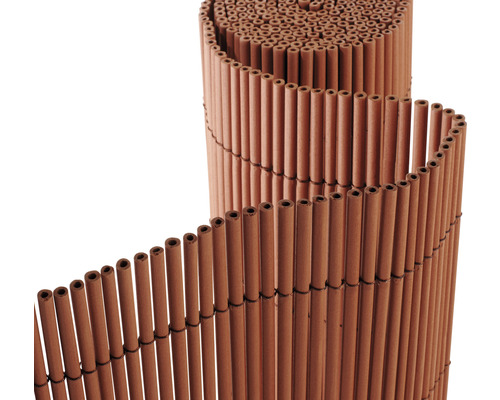 Insynsskydd KONSTA PVC premium 3x1,8m kastanjebrunt Bambumatta som insynsskydd och dekoration för trädgården