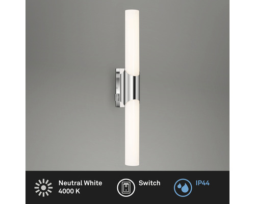 Vägglampa med skyddsklass IP44 och strömbrytare