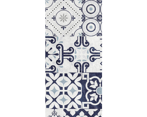 Dekorativ golvplatta med ett ornamentmönster