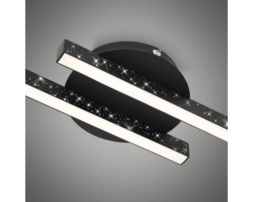 Svart taklampa med stjärnmönster