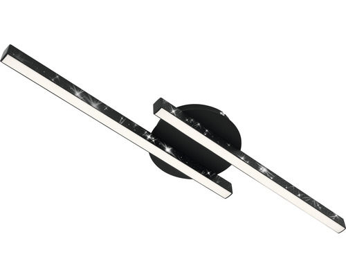 LED-taklampa med två ljusarmar och stjärnmönster