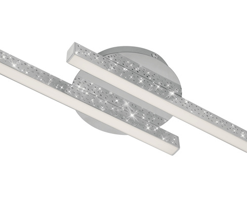 Modern taklampa med två LED-ljusstavar