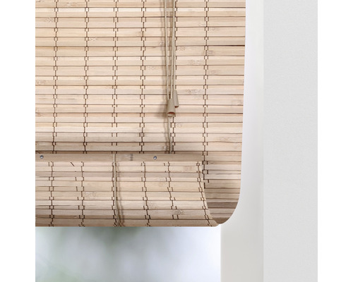 Bamburullgardin med dragsko för fönsterdekoration och som insynsskydd