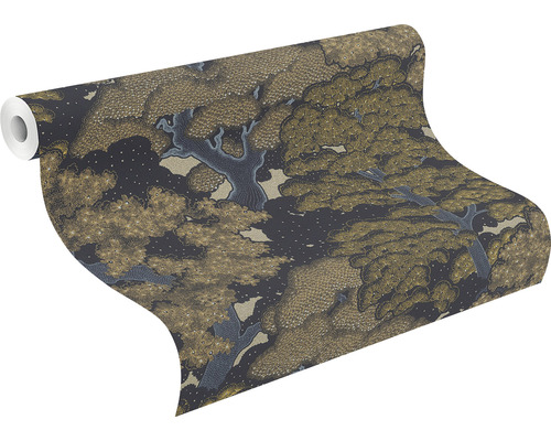 Tapetrulle med trämönster