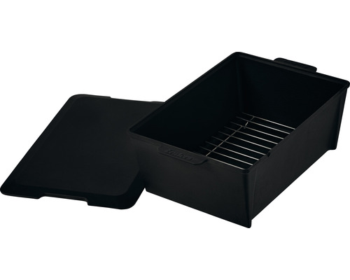 Svart rökbox med lock och insats