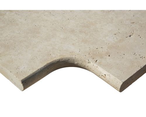 Fönsterbräda i travertin med urtag