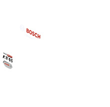 Bosch logotyp och 10,8 volts batteri