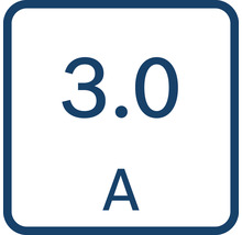 Symbol för 3,0 ampere