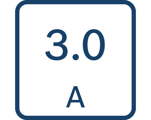 Symbol för 3,0 ampere