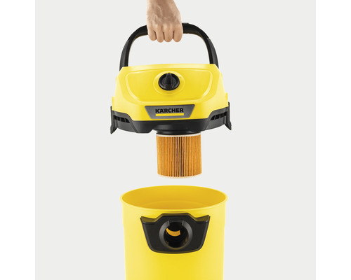 Kärcher allrengöringsmedel med filter och behållare som hålls av en hand