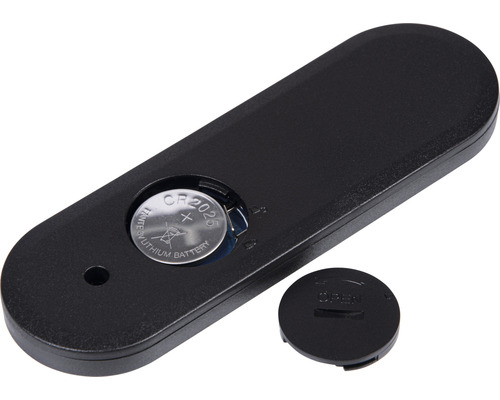 Svart LED-sensor med knappcellsbatteri