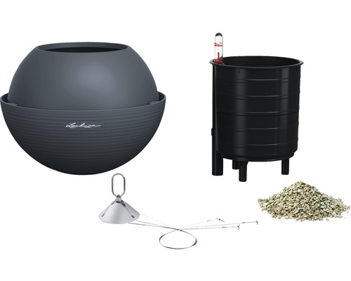 Lechuza Classico Rund planteringskruka med bevattningssystem och tillbehör