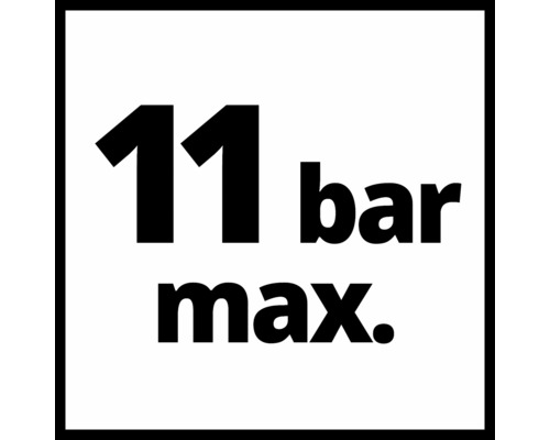 Maximalt tryck 11 bar