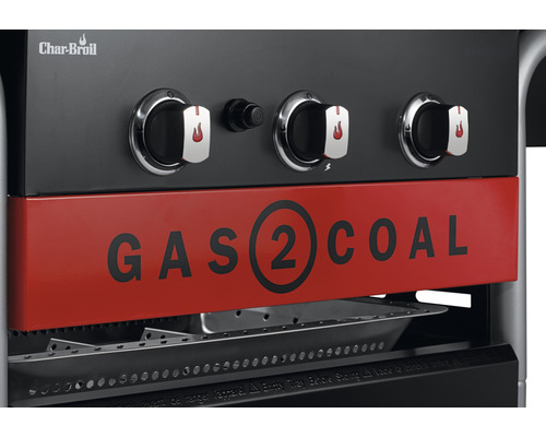 Detaljvy av Char-Broil Gas 2 Coal grill