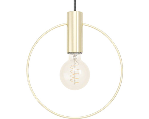 Pendellampa med rund form och glödlampa