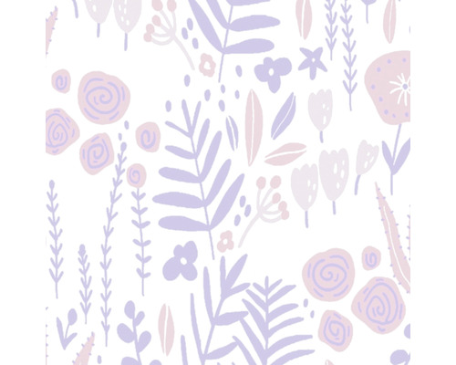 Textil med blommönster, blad och blommor