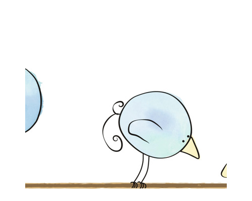 Illustration av fåglar på en stång