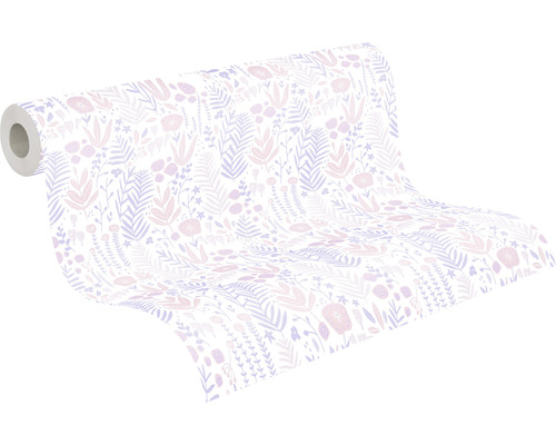 Tapetrulle med blommönster