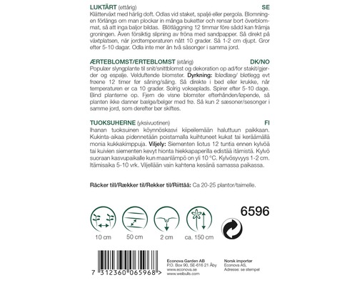 Information om luktärt ettårig