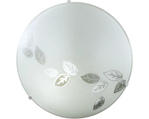 Rund taklampa med bladmönster