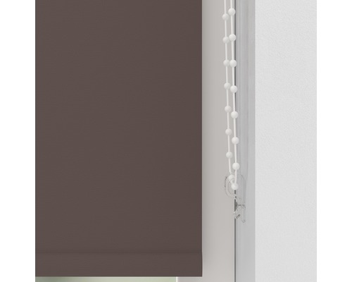 Bruna fönsterrullgardiner med manöverkedja