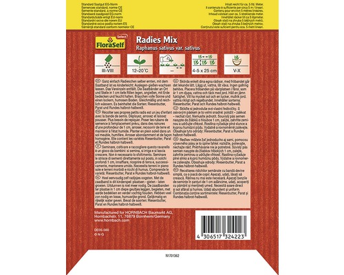 FloraSelf Rädisa Mix frön