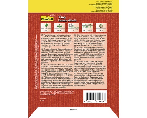 Förpackning isopfrö