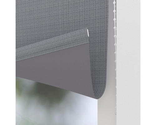 Grå rullgardin för fönsterdekoration