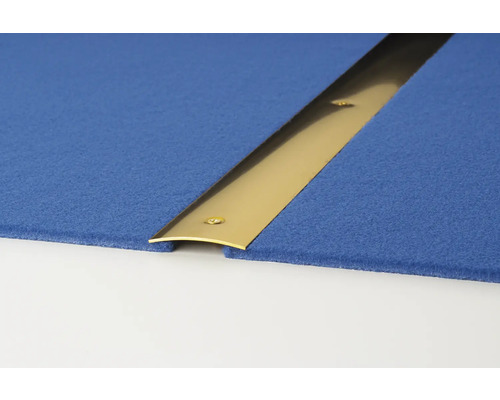 Mässingsfärgad övergångslist för matta