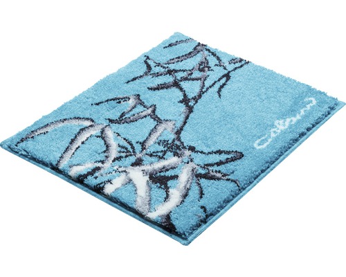 Rektangulär matta med växtmönster