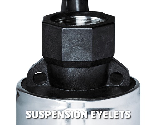 Närbild av en upphängningsögla