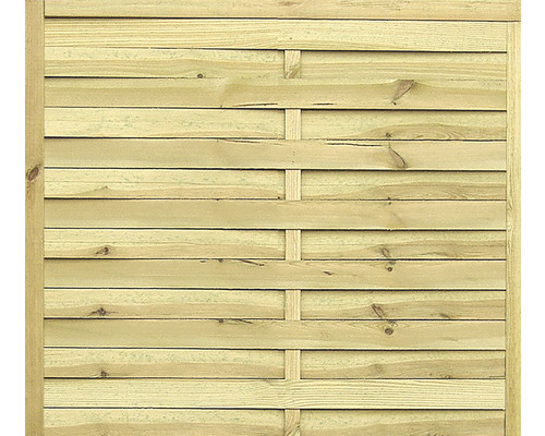 Trästaketselement med horisontella brädor