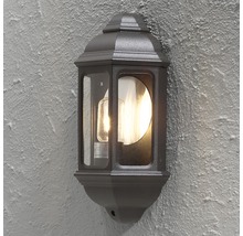 Vägglampa med glasinsats och lampa
