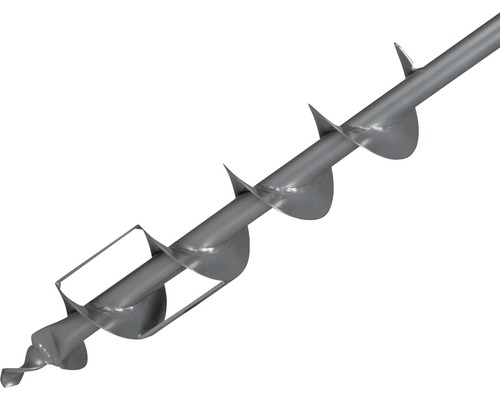 Jordborr av metall med spiralborrhuvud