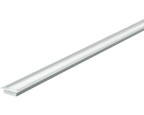 Golvprofil PAULMANN med diffusor aluminium/satin för LED stripes 2m, 704.09