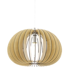 Hängande trälampa med öppen design