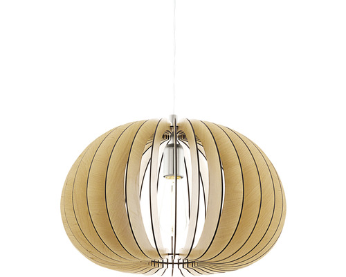 Hängande trälampa med öppen design