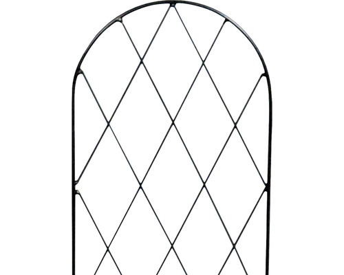 Trädgårdsstaket i metall med rombmönster