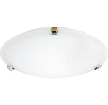 Vit taklampa med metallfäste