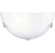 Halvrund vägglampa med fästklämmor