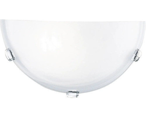 Halvrund vägglampa med fästklämmor